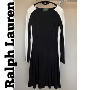 Lauren Ralph Lauren Long sleeve fit Midi Dress